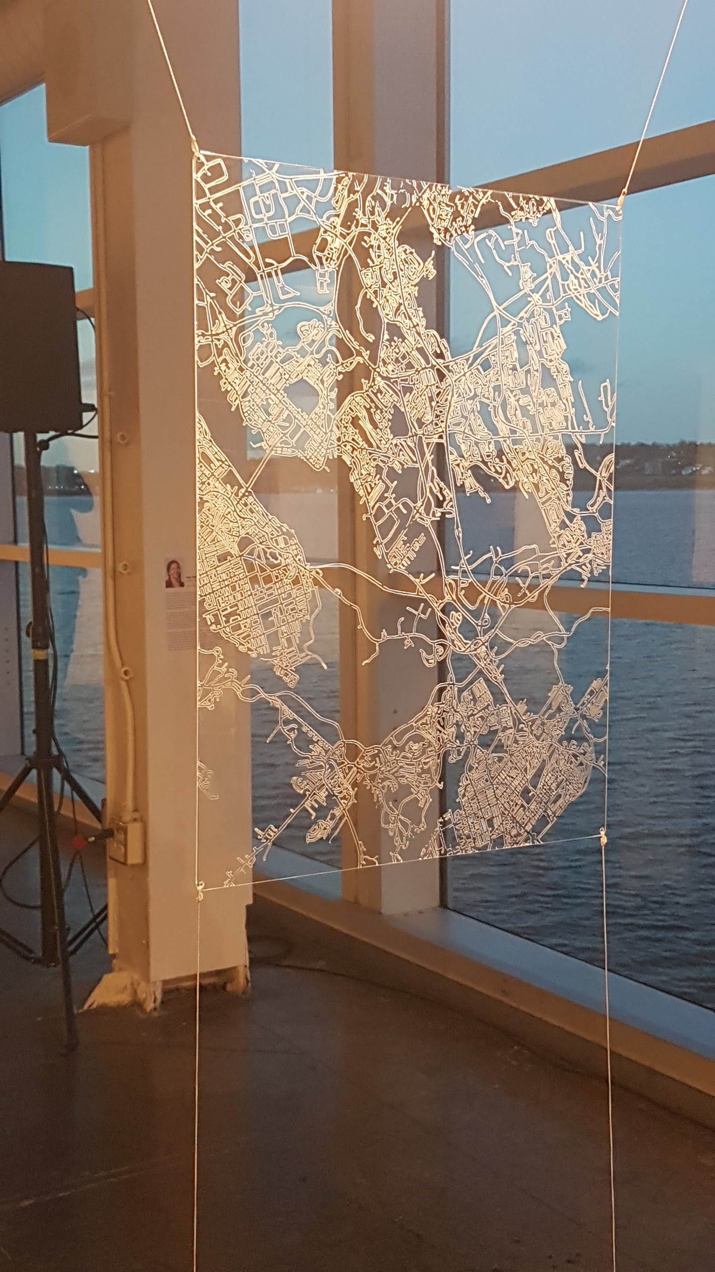 installation view of artwork titled Visible Cities by Ada Denil